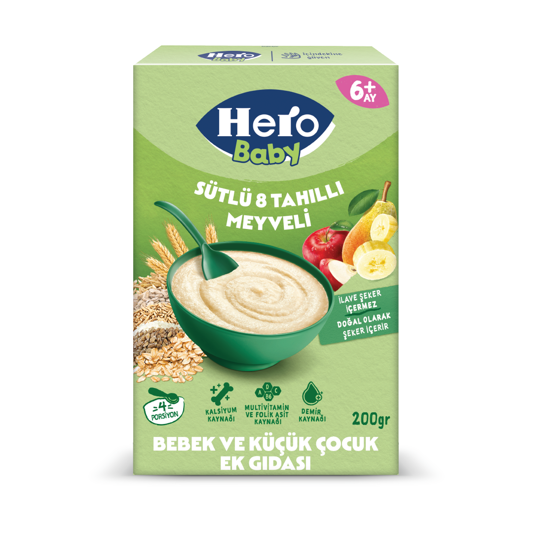 Sütlü 8 Tahıllı Meyveli 